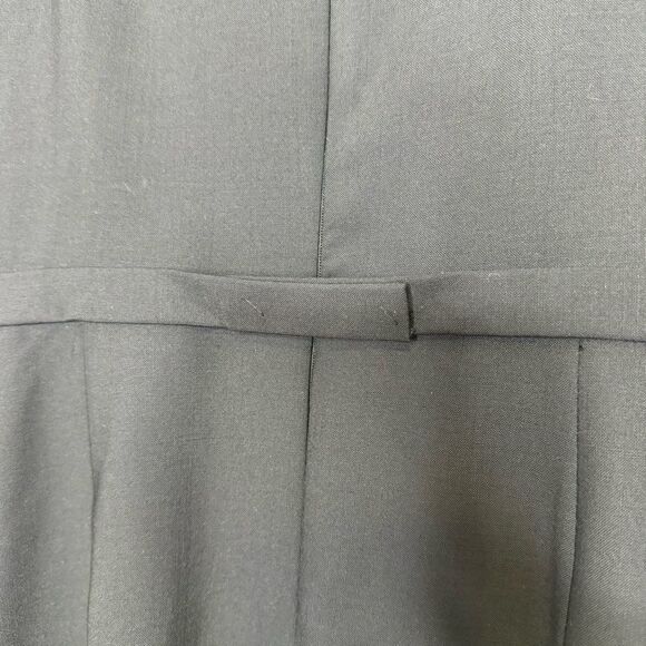 Elie Tahari Wool Blend Belted Sheath Little Black Dress 6 - Picture 8 of 8